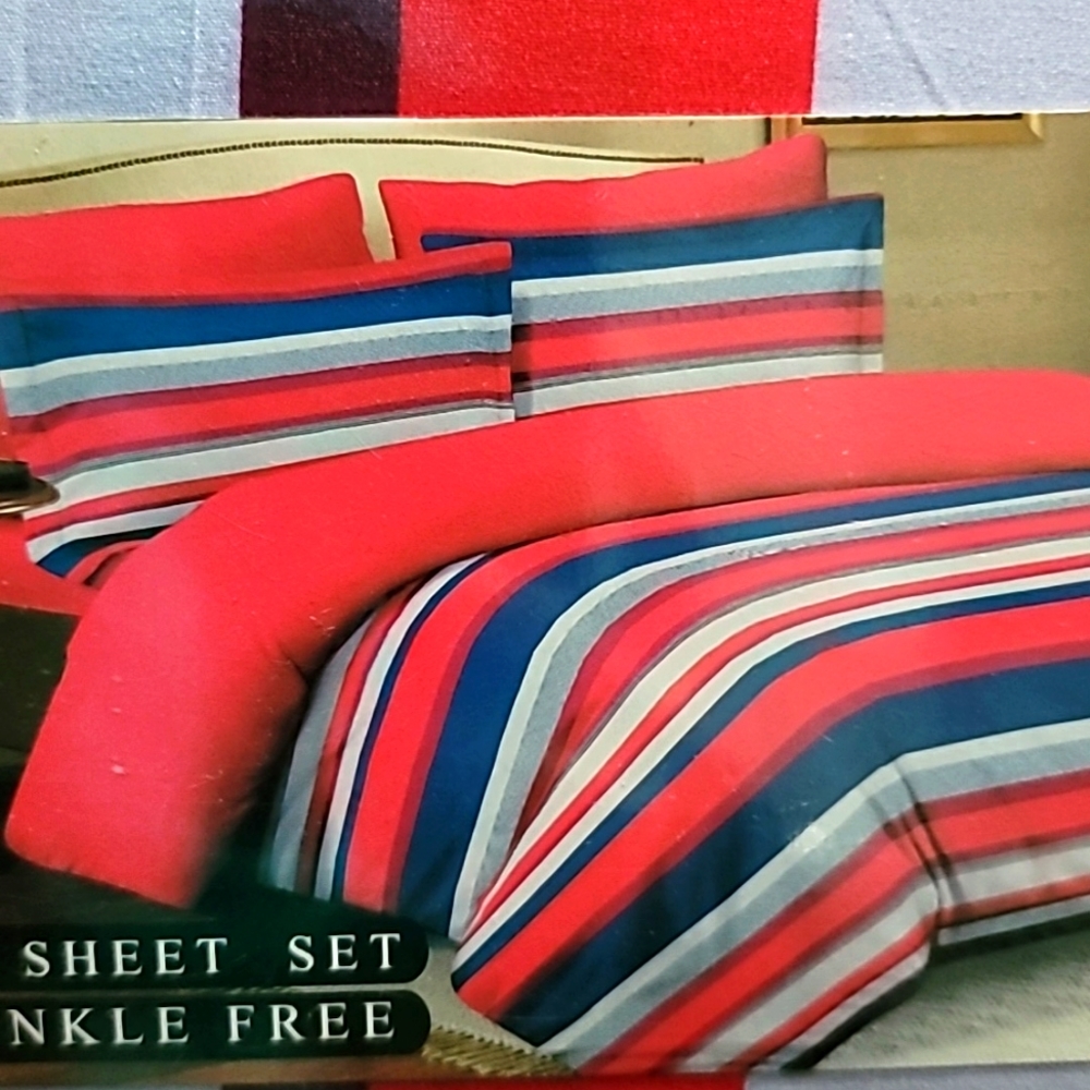 Bed Sheet Set Wrinkle Free Super Soft Size Full
